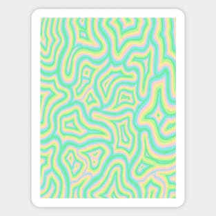 Pastel Ice Cream Groovy Liquid Warp Magnet